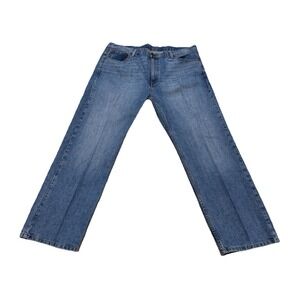 Levis 569 Jeans Men's 40x31(32) Loose‎ Straight Leg Blue Denim